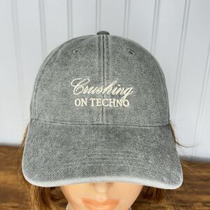 Rare ZARA Crushing On Techno Trucker Casual Hat Cap Gray Adjustable OS NWT